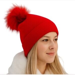 ❄️NEW❄️ Cashmere Beanie Pom-Pom Hat